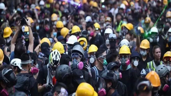 Hong Kong Defies China National Day With 'Day Of Grief' Rallies And Clashes  
