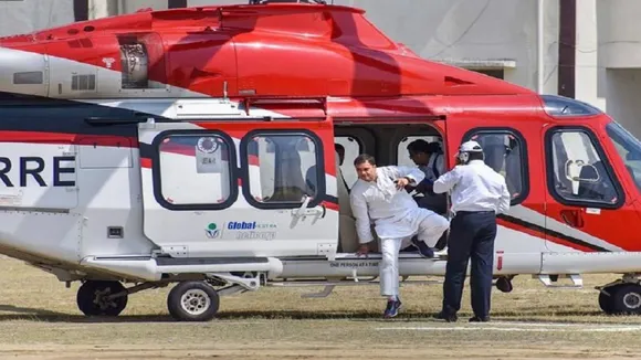 Rahul Gandhi's Chopper Makes Emergency Landing In Rewari's KLP College 
