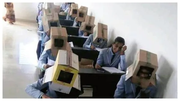 Boxed And How! Karnataka College's Bizzare Idea To Curb Cheating Goes Viral