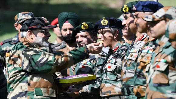 PM Modi Celebrates Diwali With Troops In J-K's Rajouri, Says Tough Decisions Possible Due To Their Valour
