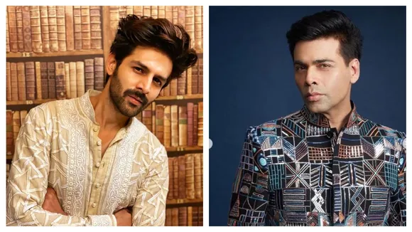 Kartik Aaryan â€˜Stealsâ€™ Rs 500 Note From Karan Joharâ€™s Diwali Puja Thali, WATCH