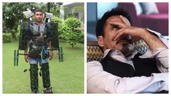 Indian Man Builds â€˜Jugaadâ€™ Iron Man Suit To â€˜Help Fight Terrorâ€™, WATCH