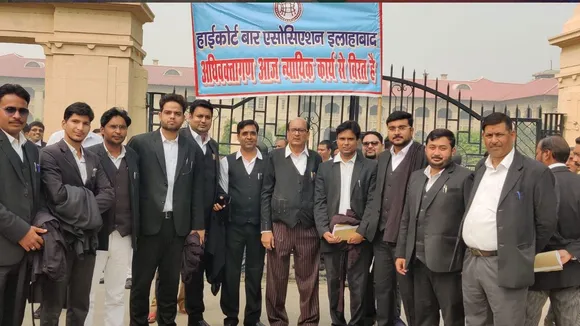 Lawyers Of Allahabad High Court Abstain From Work To Protest Clash At Tis Hazari Court