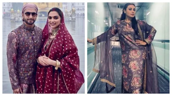 Ranveer Singh And Rani Mukerji In â€˜Toughâ€™ Competition As Both Wears Similar Sabyasachi Print