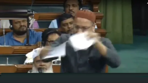 AIMIM Chief Asaduddin Owaisi Tears Copy Of Citizenship Amendment Bill In Lok Sabha