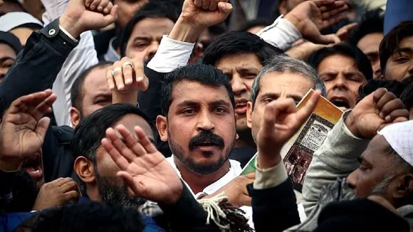 As Chandra Shekhar Azad Presented In Court, Supporters Chant 'Raavan-Raavan'