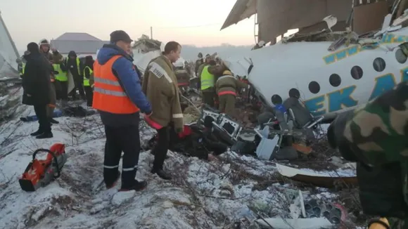 9 Dead After Plane Carrying 100 People Crashes Near Kazakhstan's Almaty Airport