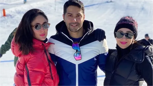 Kareena Kapoor Khan And Karisma Kapoor Bump Into Varun Dhawan In Switzerland