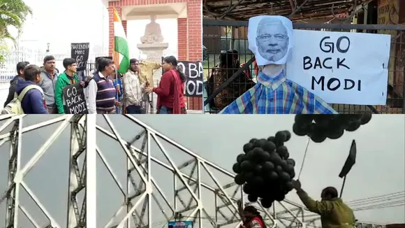 Kolkata Protesters Prepare To 'Greet' PM With Black Balloons And 'Go Back Modi' Posters