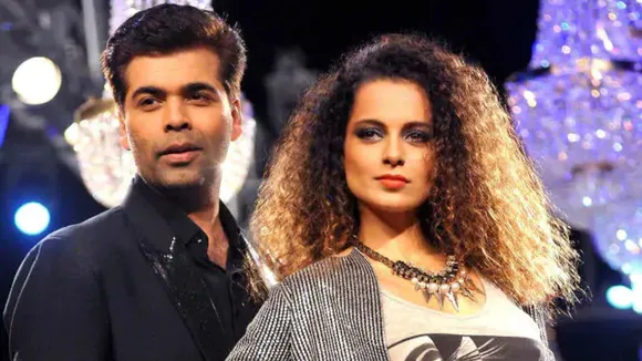 Kangana Ranaut and Karan Johar