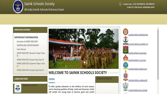 Sainik School 2020 Result
