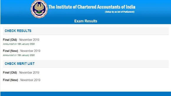 ICAI CA Foundation, IPCC Result 2019