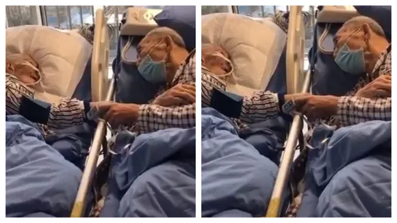Elderly Couple With Coronavirus Bid Goodbye