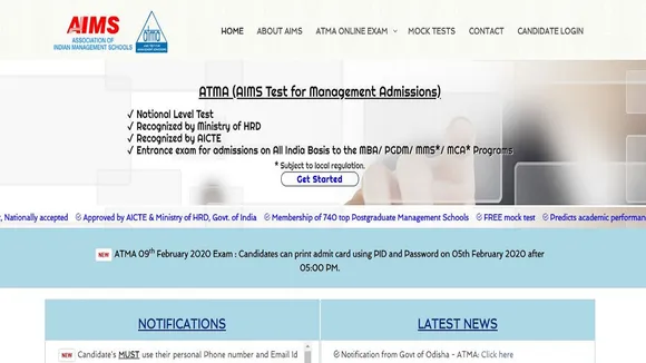 ATMA 2020 Admit Card Released