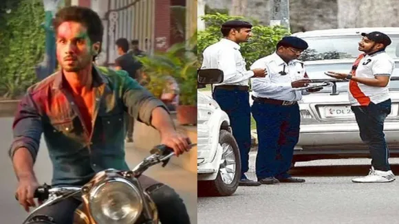 Gurugram Traffic Police Kabir Singh Meme
