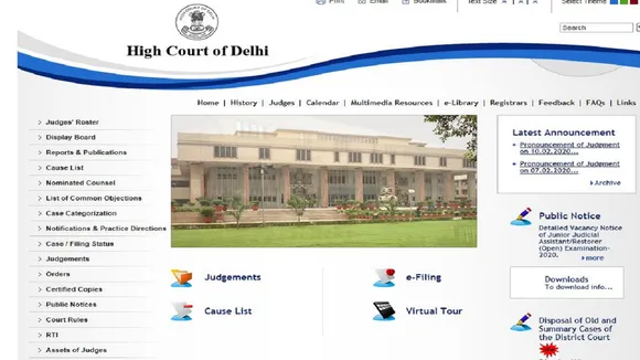 Delhi High Court Recruitment Notification