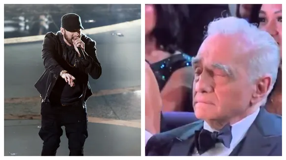 Scorsese During Eminemâ€™s Performance