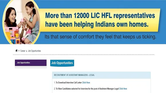 IC HFL Assistant Legal Manager Result