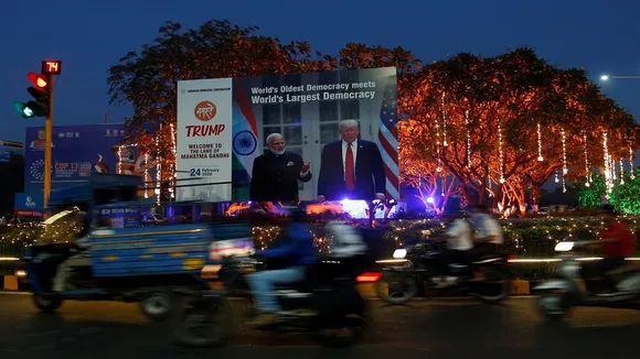 trump in india