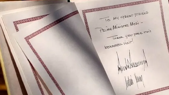 Donald Trump's Message At Sabarmati Ashram