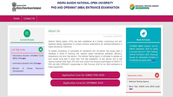 ignou openmat 2020