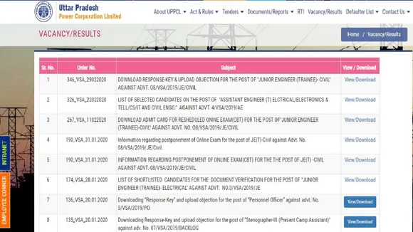 uppcl je answer key 2020