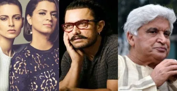 rangoli on aamir  javed akhtar