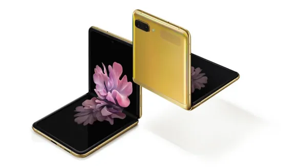 Samsung Galaxy Z Flip Mirror Gold colour