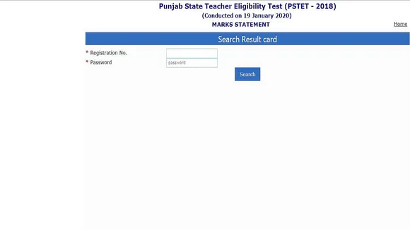 pstet 2018 result