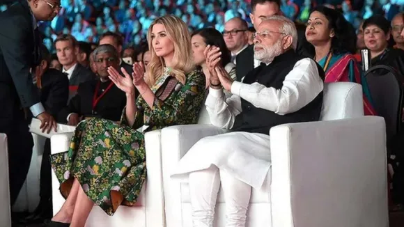 PM Modi and Ivanka Trump file photo