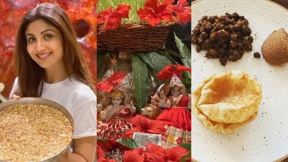 Chaitra Navatri puja and offering by celebs