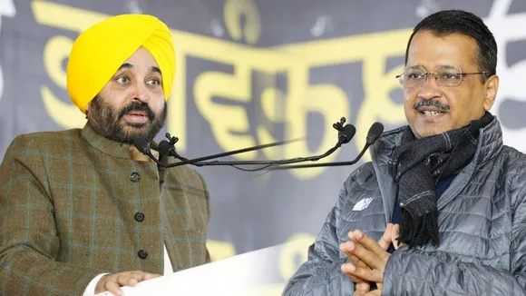 Bhagwant Mann and Arvind Kejriwal