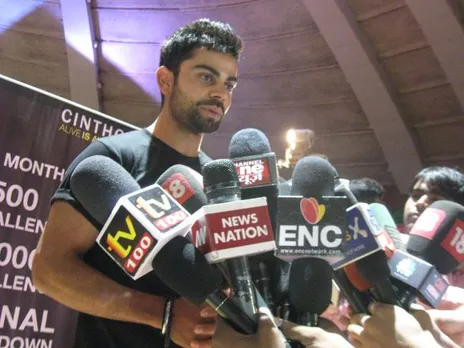Kohli during a promotional event in Delhi