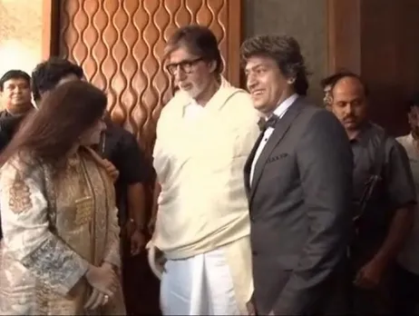  Big B, Rishi Kapoor at Adesh Srivastav's birthday bash