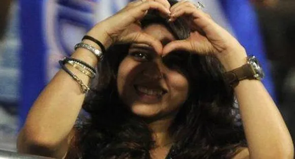 Rohitâ€™s lady luck in stands!