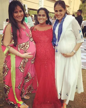 Moms-to-be Arpita, Genelia and Kanchi flaunt baby bump