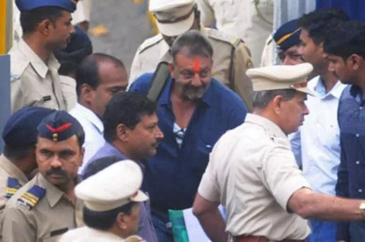 Sanjay Dutt walks free: First moments
