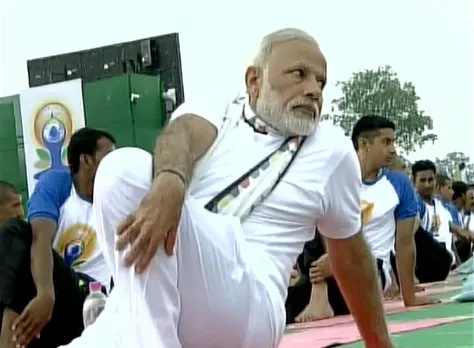 International Yoga Day: PM Modi and ministers perform yoga 