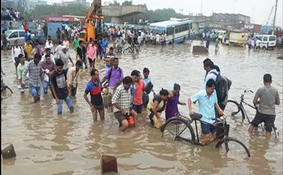 Gurgaon water-logged No respite yet restoration work on full swing