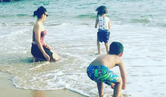 Hot Mannyata Dutt holidaying in Sri Lanka with her twins