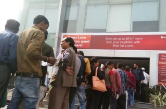 After misery at bank counters, people make beeline for ATM booth