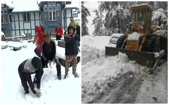 Snowfall 2017: Tourists enjoying in Himachal Pradesh while normal life thrown out of gear in Kashmir