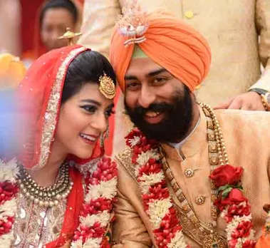IN PICS A Royal Congress wedding Capt Amarinder Singh grandson ties knot with Dr Karan Singh granddaughter 