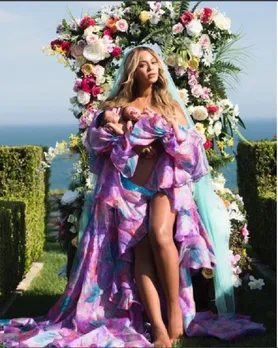 Beyonce pregnancy photo shoot beautiful picture with twin