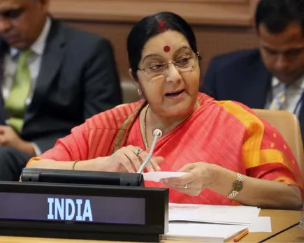 In pics Swaraj meets counterparts from eight nations at UNGA 2017
