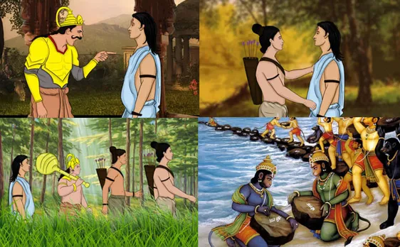 Ramayana through illustrations Sundara Kand III