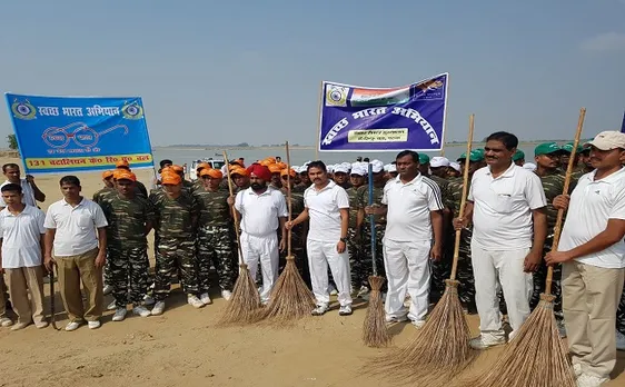 Mission Clean Ganga CRPF troops lead by example in cleaning holy river near Patnas Digha ghat