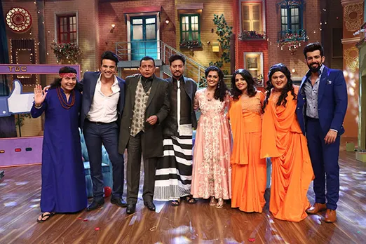 Qarib Qarib Singlle Irrfan Khan Parvathy promotes their movie on Krushna Abhishek The Drama Company