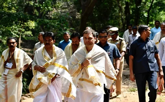 Rahul Gandhi in Wayanad Congress chief temple run in Gods Own Country