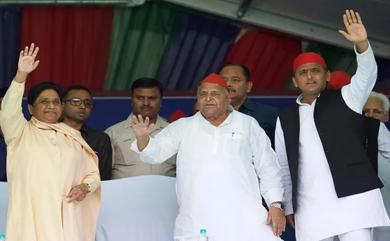 HISTORIC Mayawati Mulayam Singh Yadav share stage after 24 years in Mainpuri